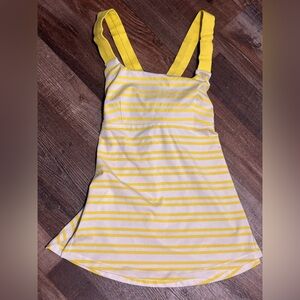 Lululemon Yellow Striped Women's Top